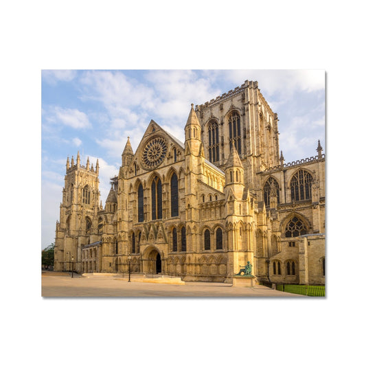 York Minster south front seen from Minster Yard, York, North Yorkshire, UK Fine Art Print