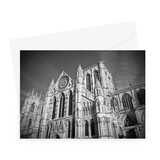 Rose Window in the South Front of York Minster Greeting Card